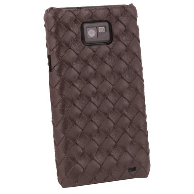 Matte Pattern Hard Case For Samsung Galaxy S2 i9100 Brown