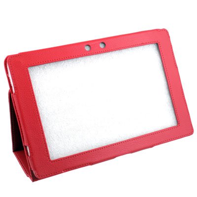For Asus Eee Pad Transformer TF101 Leather Stand Case Red