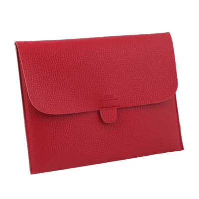 Red Briefcase Leather Case Pouch Bag For Apple iPad 1/2