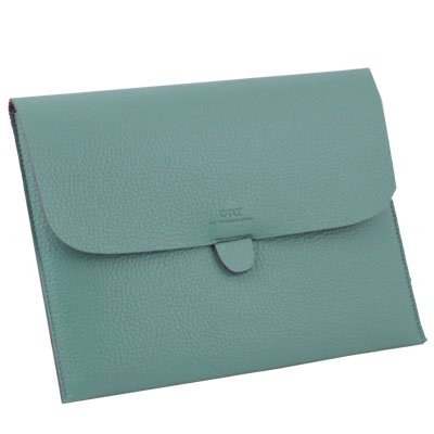Turquoise Briefcase Leather Case Pouch For Apple iPad 1/2