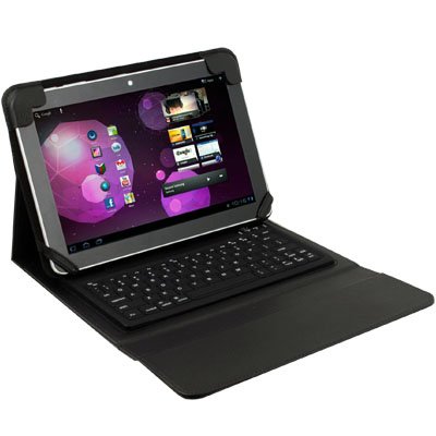 Bluetooth Keyboard With Leather Case For Samsung P7510