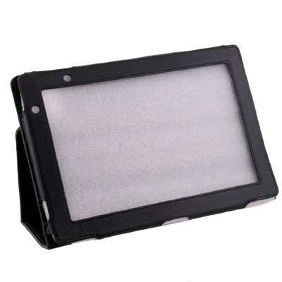 For Acer Iconia Tab A500 Stand Leather Case Cover Black #7158#