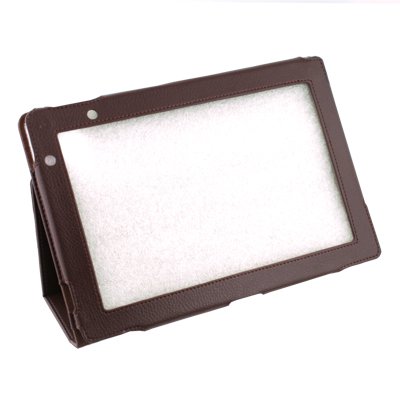For Acer Iconia Tab A500 Brown Stand Leather Case Cover