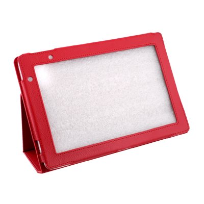 For Acer Iconia Tab A500 Stand Leather Case Cover Red