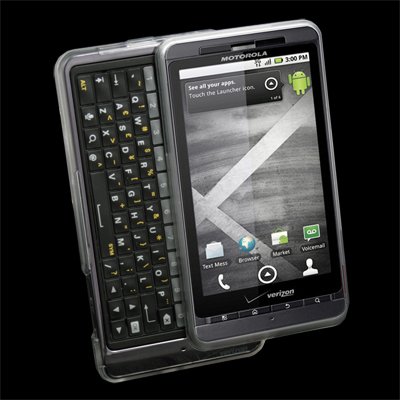 Clear Snap-on Cover TPU Rubber Case for Motorola Milestone 3 III XT883
