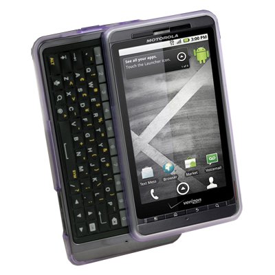 For Motorola Milestone 3 III XT883 Snap-on Cover TPU GEL Rubber SKin Case Purple
