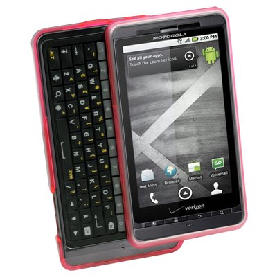 For Motorola Milestone 3 III XT883 Snap-on Cover TPU Rubber Skin Case Pink