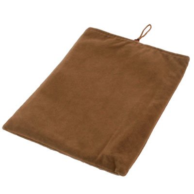 Brown Suede Fabric Sleeve Case Skin Pouch Bag For iPad 2 & iPad