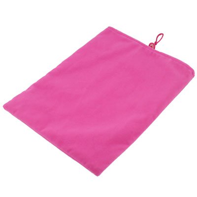 Pink Suede Fabric Sleeve Pouch Bag For iPad 2 & iPad