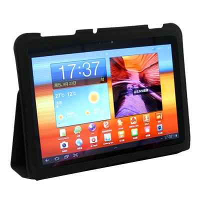 Black Samsung Galaxy Tab 8.9 P7300 P7310 Leather Case Cover Slim Smart Stand