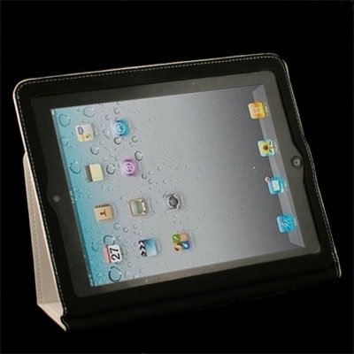 White super Slim Leather Case With Stand For iPad2