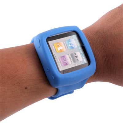 Slap Watch Wristband Case for Apple iPod Nano 6 Blue
