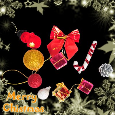 10 Small Little Cute Christmas Tree Hanging Gift Bag Charms Decoration Ornaments