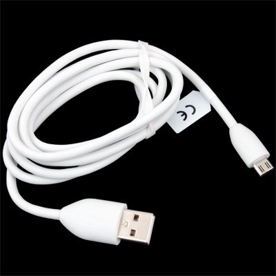 White Micro USB Data Charging Cable for Amazon Kindle 4