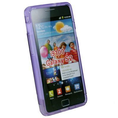 TPU Gel Skin Case Cover for Samsung Galaxy S II i9100(Purple)