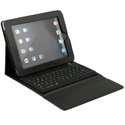 Bluetooth Wireless Keyboard with Leather Case for iPad