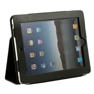Black PU Leather Folding Skin Case Cover for Apple iPad