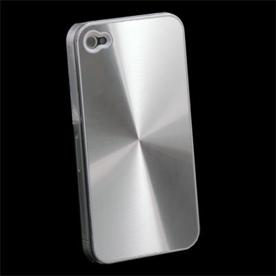CD Hard Back Case Skin Cover for iPhone 4 4G Silver