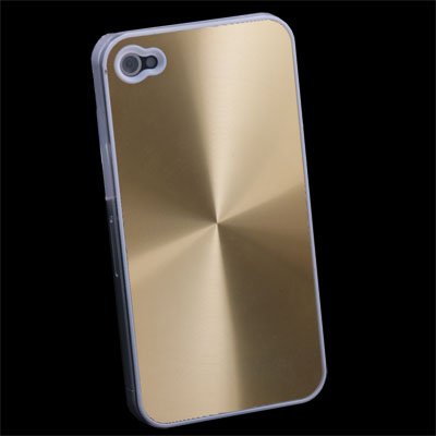 Gold CD Hard Back Case Skin Cover for iPhone 4 4G