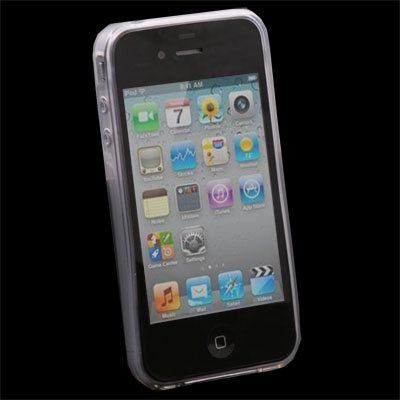 Transparent DotWave Rubber Case for Apple iPhone 4 4G