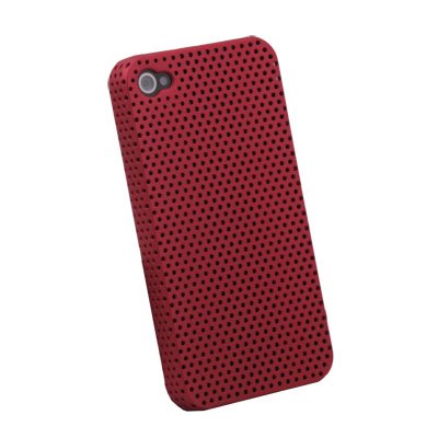 Red Net Hard Case Cover for iPhone 4 4G