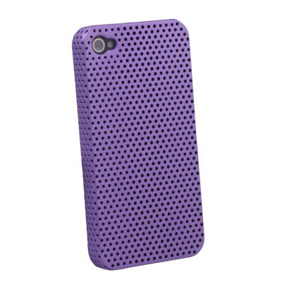Purple Net Hard Case Accessory for iPhone 4 4G