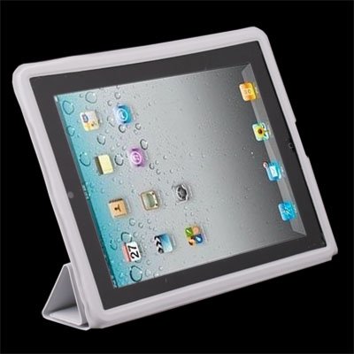 Gray Leather Case Cover Pouch Stand for Apple iPad2 2nd