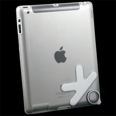 White TPU Rubber Skin Case Cover for Apple iPad 2