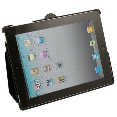 Matts Pattern Leather Stand Case Cover for iPad 2 Black