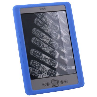 Silicone Skin Case Cover for Amazon Kindle 4 (Blue)