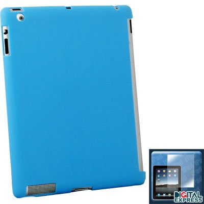Blue Smart Cover Companion Case +Screen Protector for iPad 2
