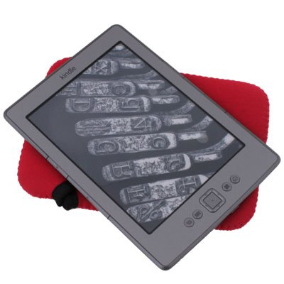 Soft Bag Case Cover Sleeve for Amazon Kindle 4 Red