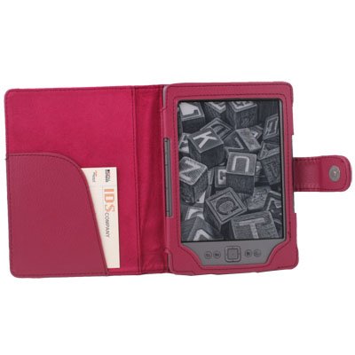 PU Leather Pouch Case Cover for Amazon Kindle 4 Peach #7486#