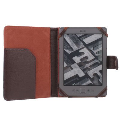 Leather Case Cover skin PU for Latest Amazon Kindle 4 4th Generation Coffee