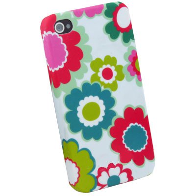 Colorful Flower Hard Slim Cover Case for iPhone 4 4G
