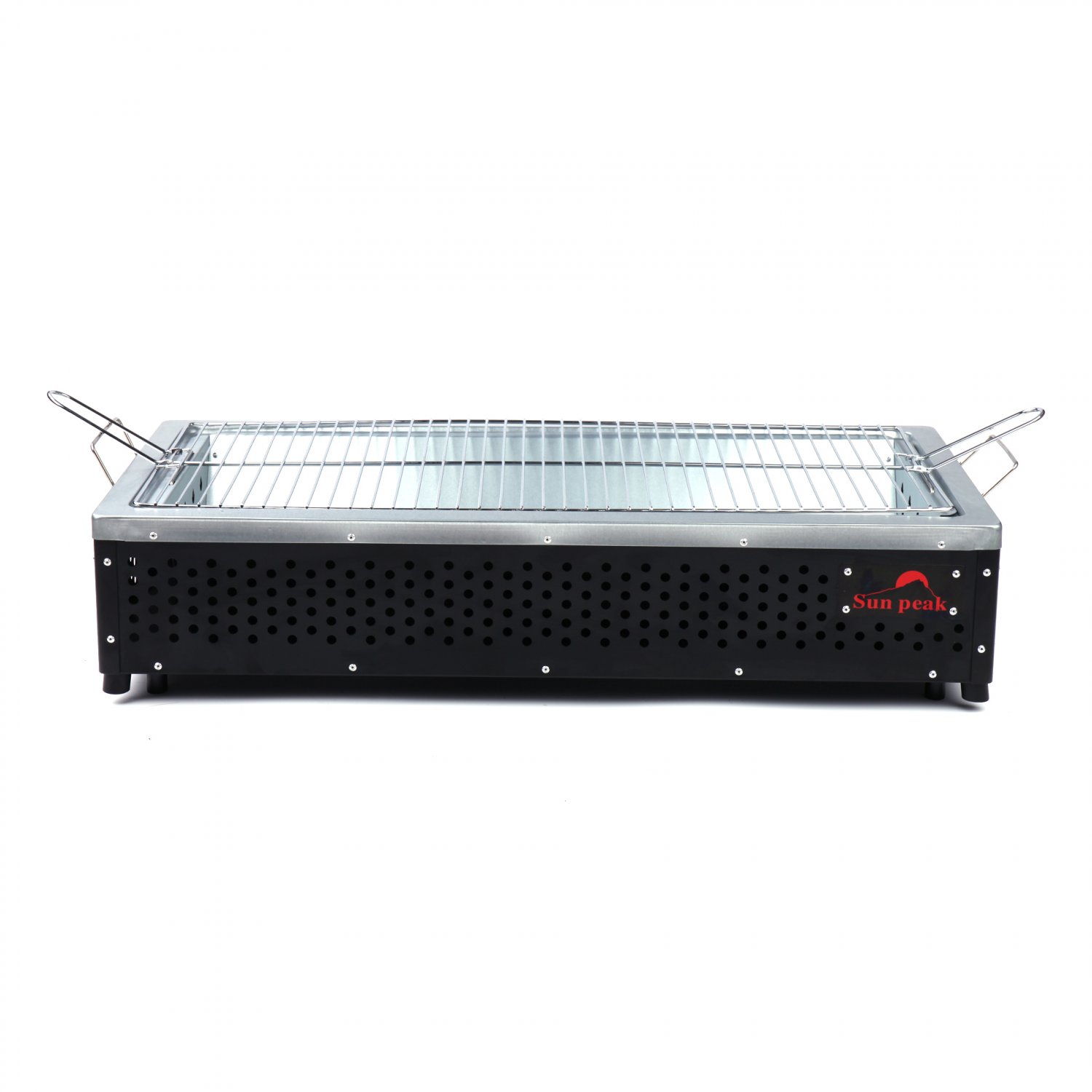 Foldable Camping Picnics 29" Big Size Square BBQ Charcoal Grill Black(Ship US Only)SK-17136-BK{4}