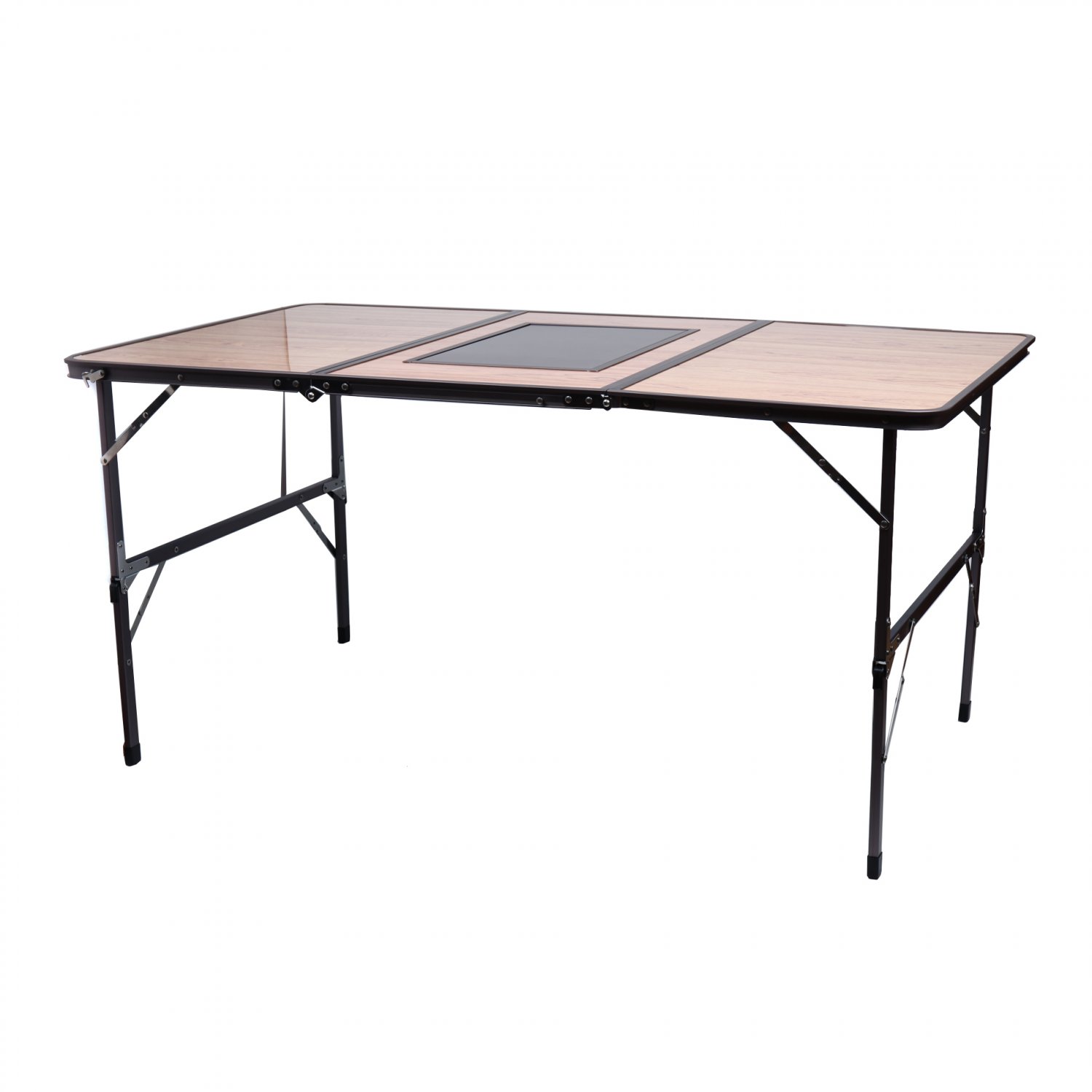 Garden Yard Outdoor Sturdy Portable 3 Side BBQ Folding Table(Ship US Only)SK-17140{4}
