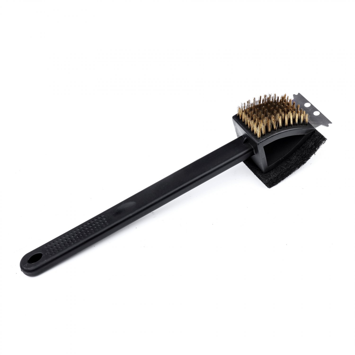 3-way 15" Plastic with brass BBQ Grill Cleaning Brush/scrubber/scraper(Ship US Only)SK-17144{4}