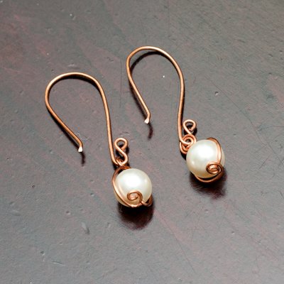 Dangling Swarovski Pearls