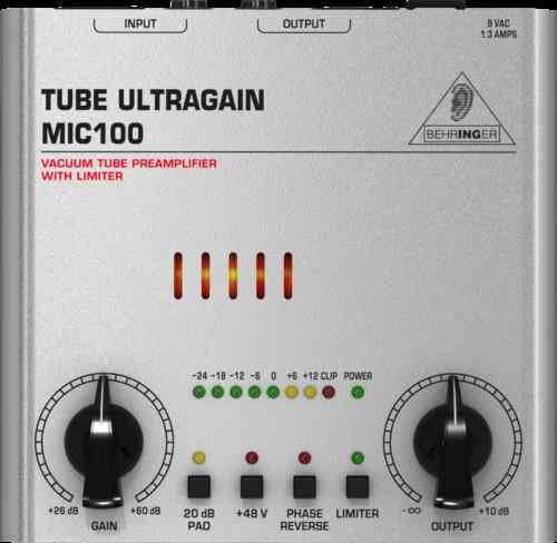 Behringer MIC100 Tube ULTRAGAIN Preamp