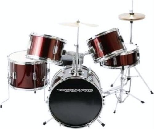 Drum Fire DK7500-WR 5 Piece Drum Set Brand New