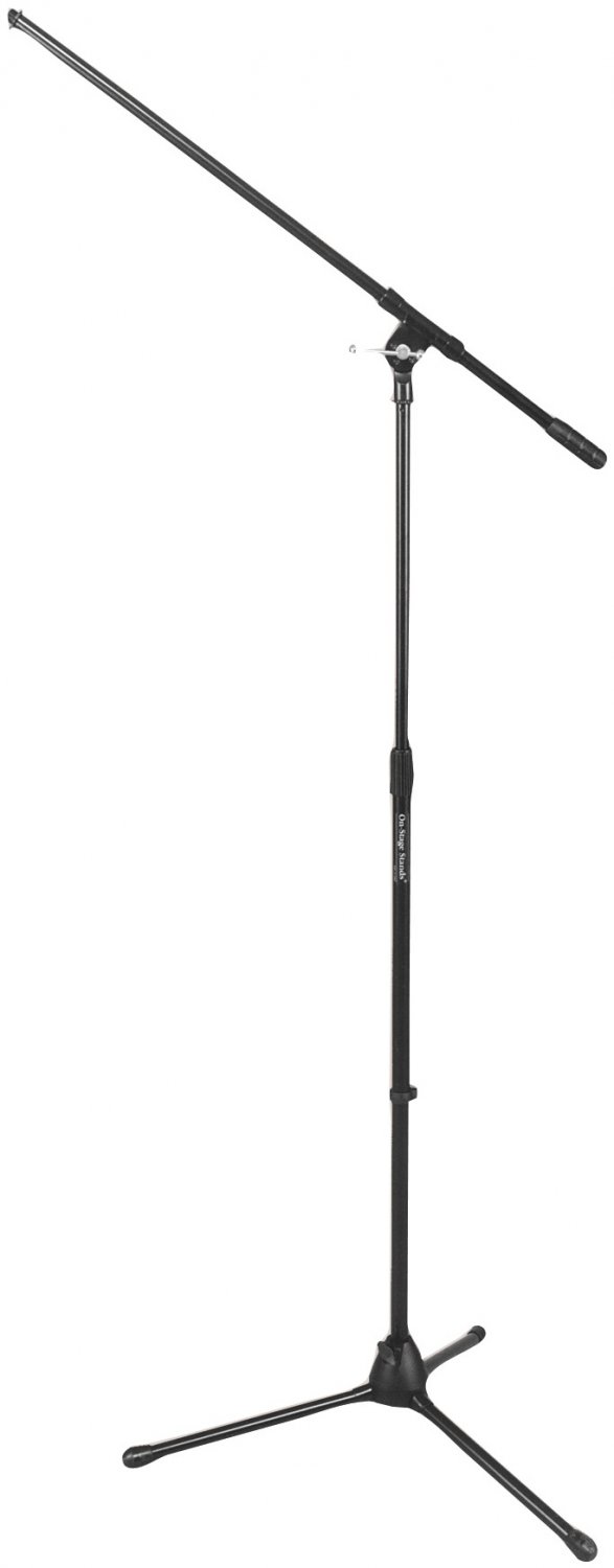 On Stage MS7701B Black Boom Microphone Stand 6-Pack