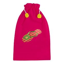 Pink Flip Flop Bag for beach, pool, gym or spa