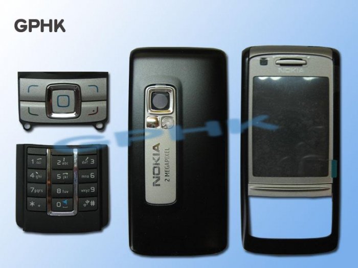 Original Full Black Housing Cover for Nokia 6280 + Keypad