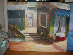 OIL CANVAS PAINTINGS SIGNED BY W JAMES