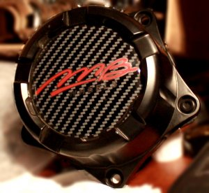 MB Motoring Chaos Center Cap Matte Black 5 lug Wheel Rim