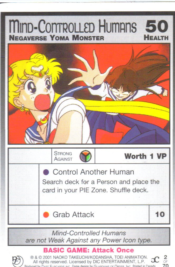 Sailor Moon Past & Future CCG Mind-Controlled Humans Negaverse Yoma Monster #2