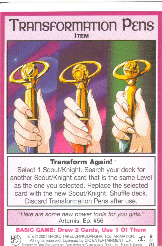 Sailor Moon Past & Future CCG Transformation Pens Item #9