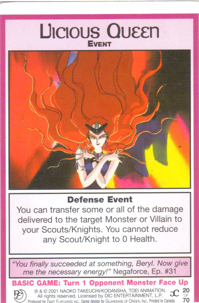 Sailor Moon Past & Future CCG Vicious Queen Event #20