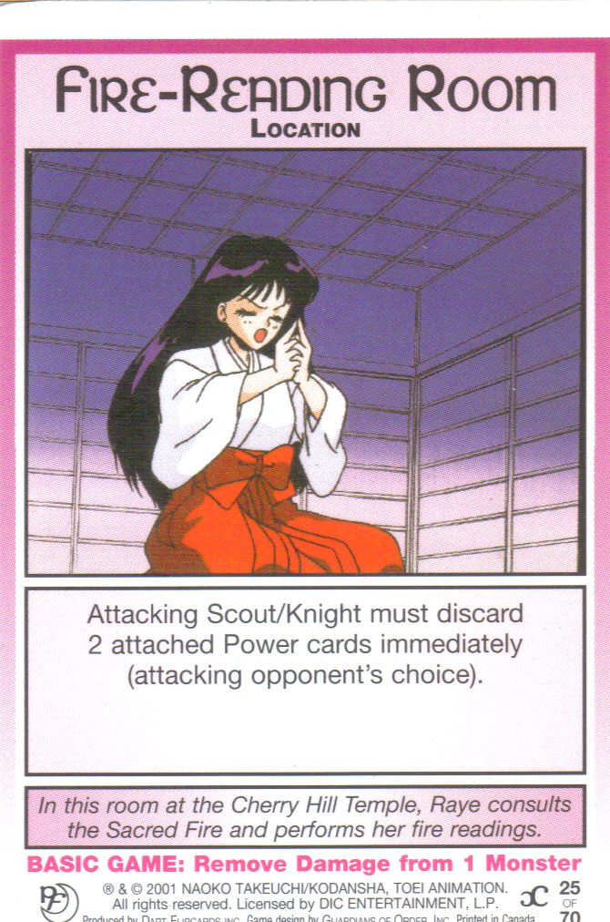 Sailor Moon Past & Future CCG Fire-Reading Room Location #25